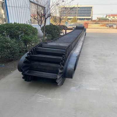 Anti Slip Corrugated Conveyor Belt 6mm - 55mm Thickness Conveyor System Belt