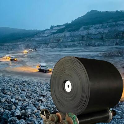 Black Steel Cord Rubber Conveyor Belt High Strength Coal Mining Conveyor Belt Black