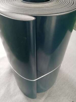 Smooth PU PVC Conveyor Belt 3mm Thickness Custom Conveyor Belt Green Blue White Color