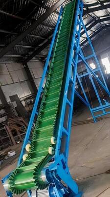 Large Angle Corrugated Sidewall Conveyor Heavy Duty Bulk Material Handling Conveyors