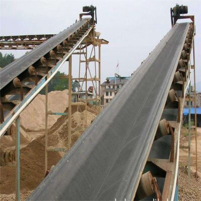 Black Heat Resistant Conveyor Belts Durable EP Conveyor Belt For Mining Coal Industries