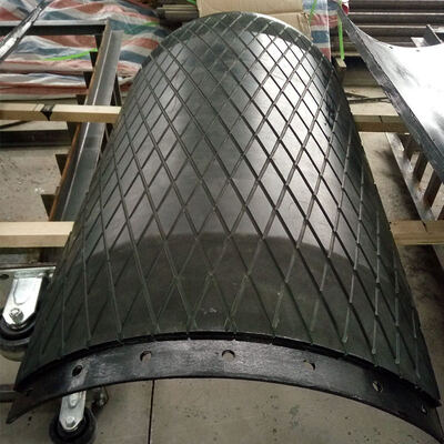 Wear Resistant Conveyor Roller Lagging Black Conveyor Pulley Lagging Customized