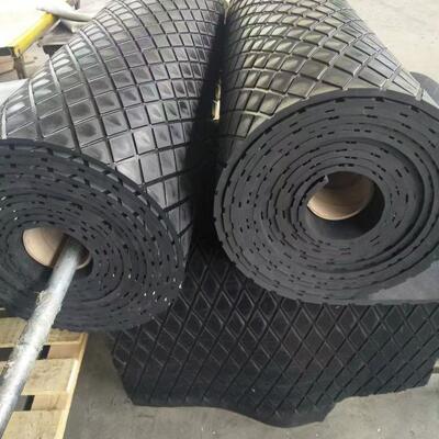 Customized Rubber Pulley Lagging Diamond Pattern Rubber Lagging Conveyor Pulleys Wear Resistant
