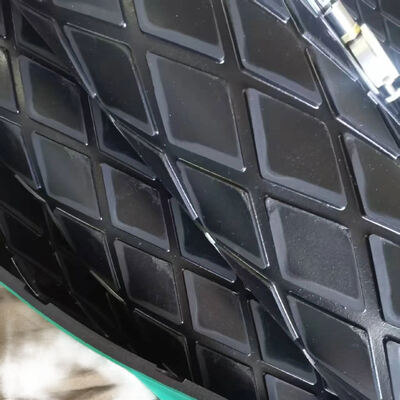 Heavy Duty Rubber Pulley Lagging 10MPa - 15MPa Diamond Lagging