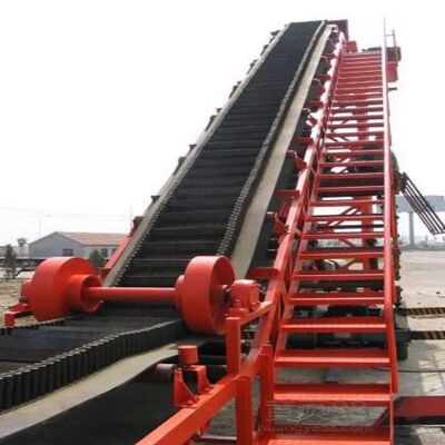 Large Angle Corrugated Sidewall Conveyor Heavy Duty Bulk Material Handling Conveyors