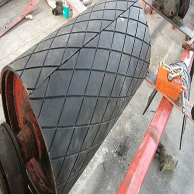 200mm - 2200mm Width Diamond Rubber Lagging OEM Conveyor Belt Pulley Lagging