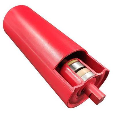 Black Stainless Steel Conveyor Idler Roller Corrosion Resistant Oem Idler Rollers For Belt Conveyors