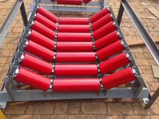 Heavy Duty Conveyor Rollers Idler For Bulk Material Handling Conveyor Systems
