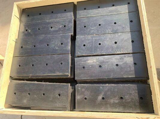 Cement Plant Use OEM Rubber Scraper Rubber Pad For Bucket Elevator Conveyor System