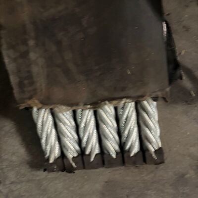 MWIN Rubber Coated Flat Seel Wire Rope Designed For Mining Balance System