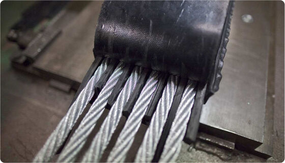 Heavy Duty Rubber Coated Flat Steel Wire Rope for Heavy Load Industrial Balance Systems