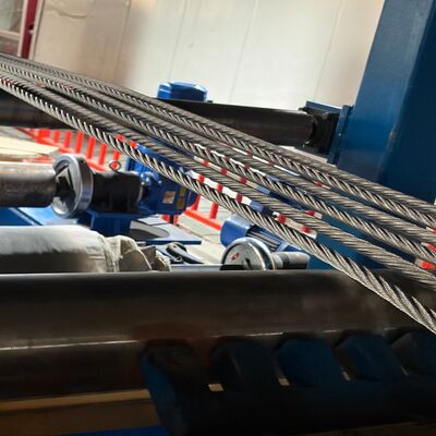 Rubber Cover Flat Balance Steel Wire Ropes For Mining Coal Industry