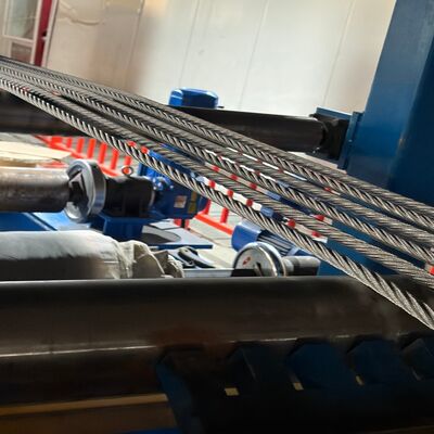 Rubber Coated Steel Wire Rope Belt For Vertical Balance Conveying Of Mining Plant